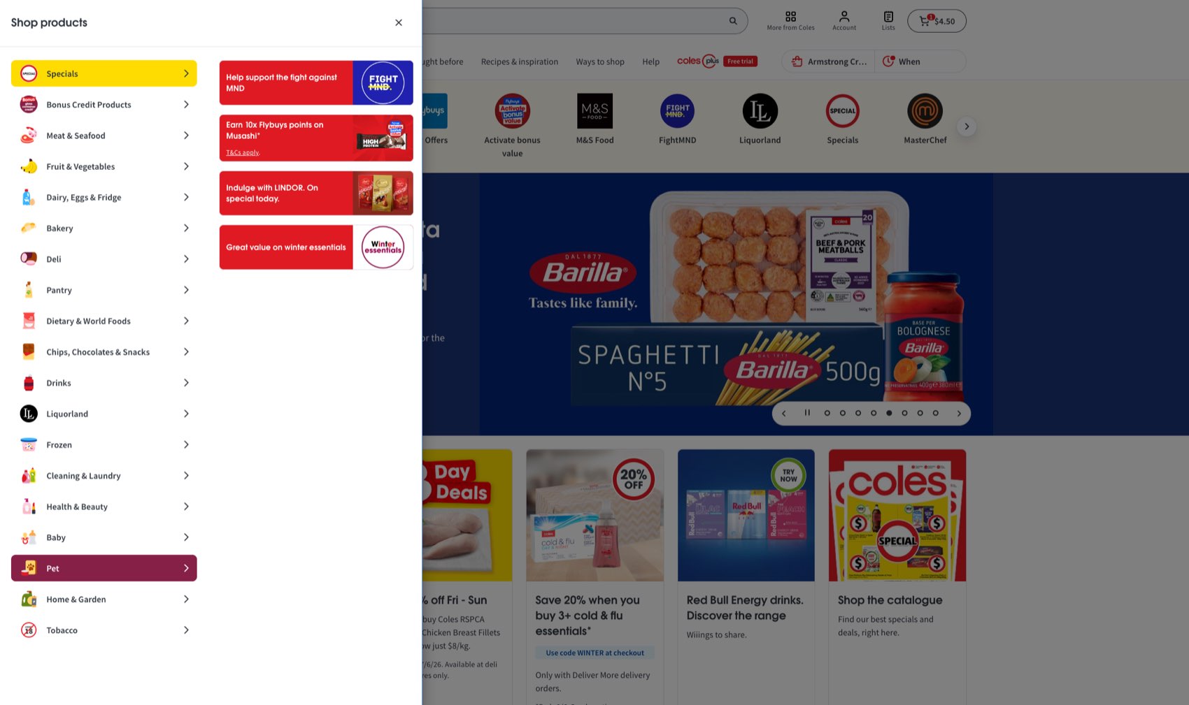 A new information architecture, navigation and search across the full catalogue.