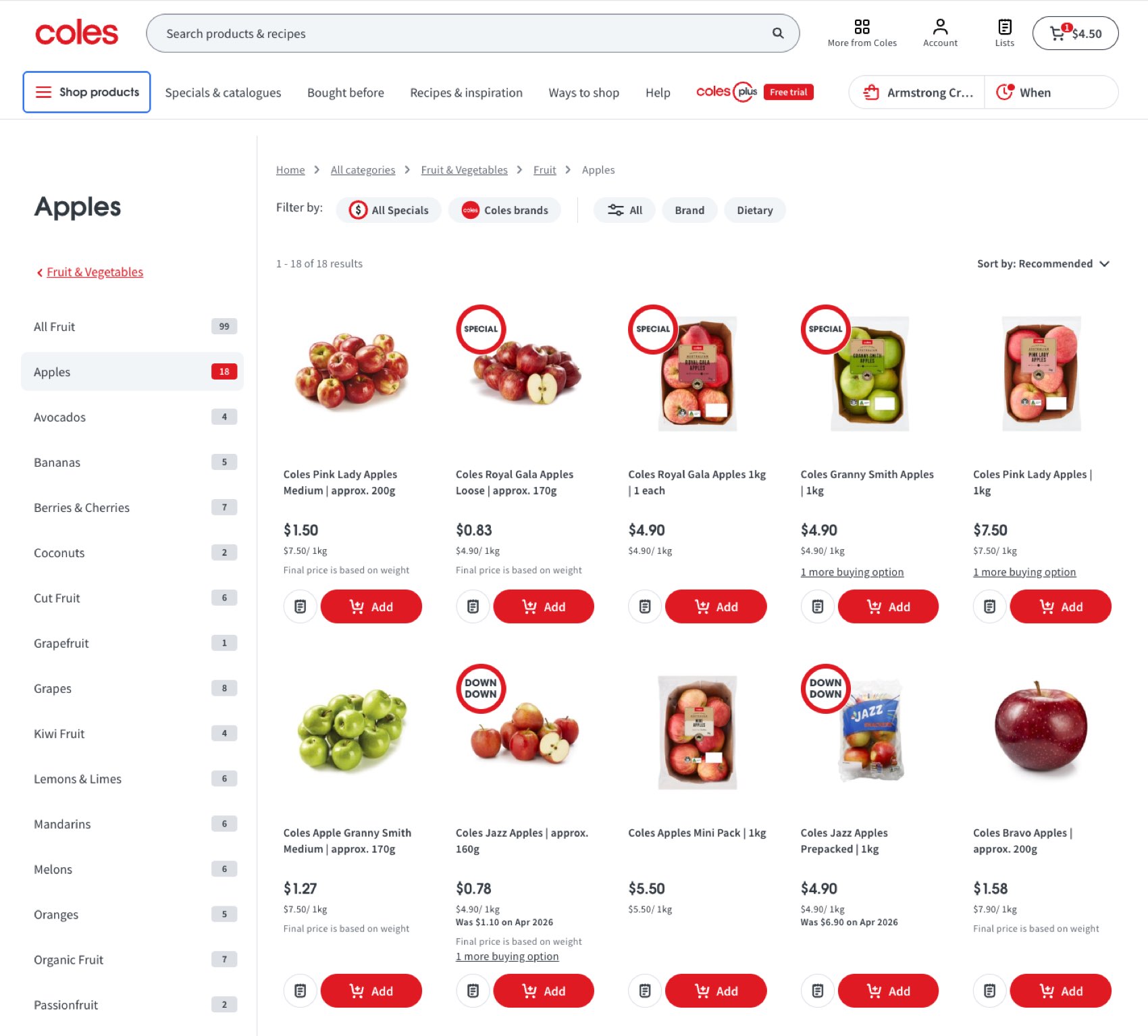 Redesigned product and category pages.