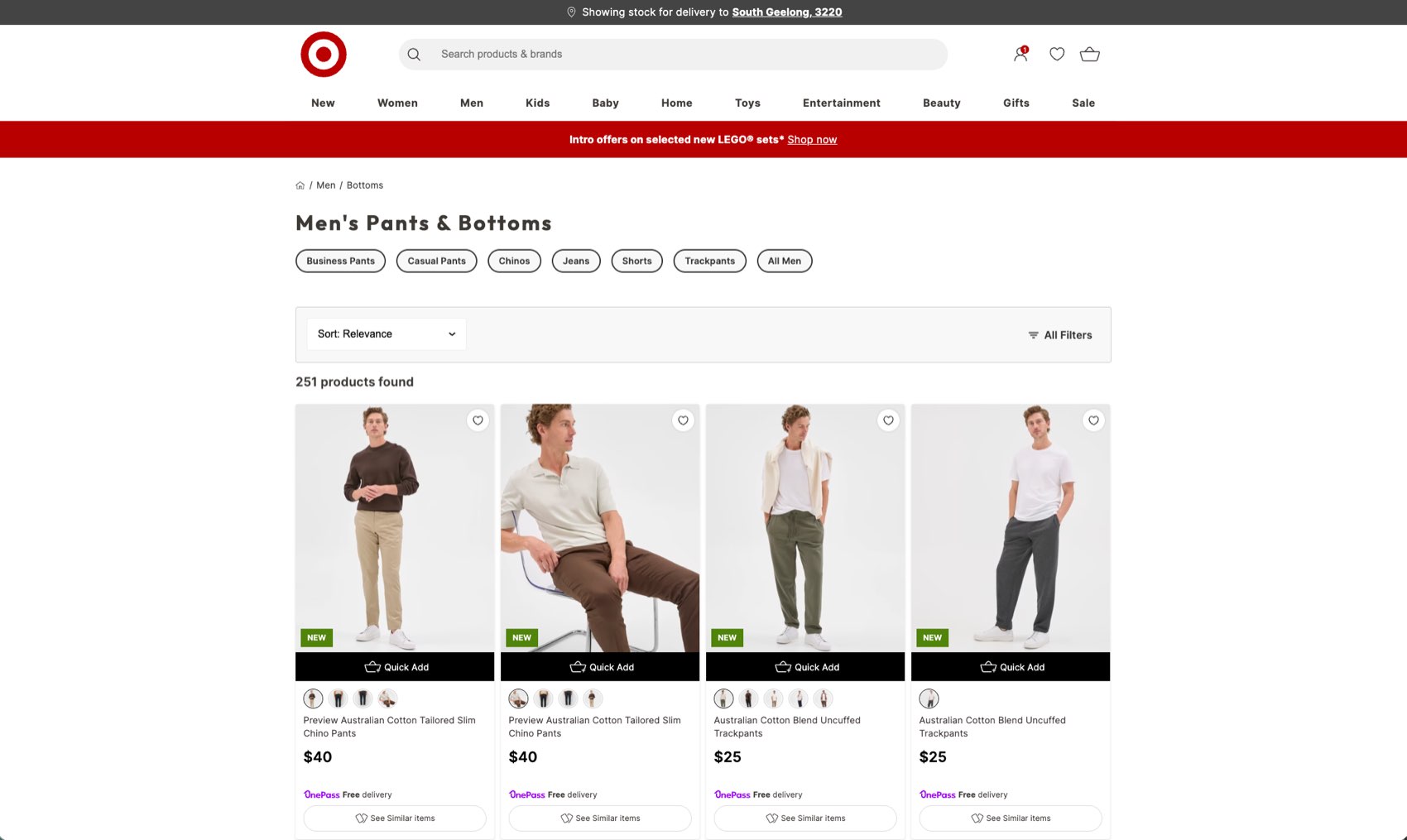 Redesigned browse and product listing.